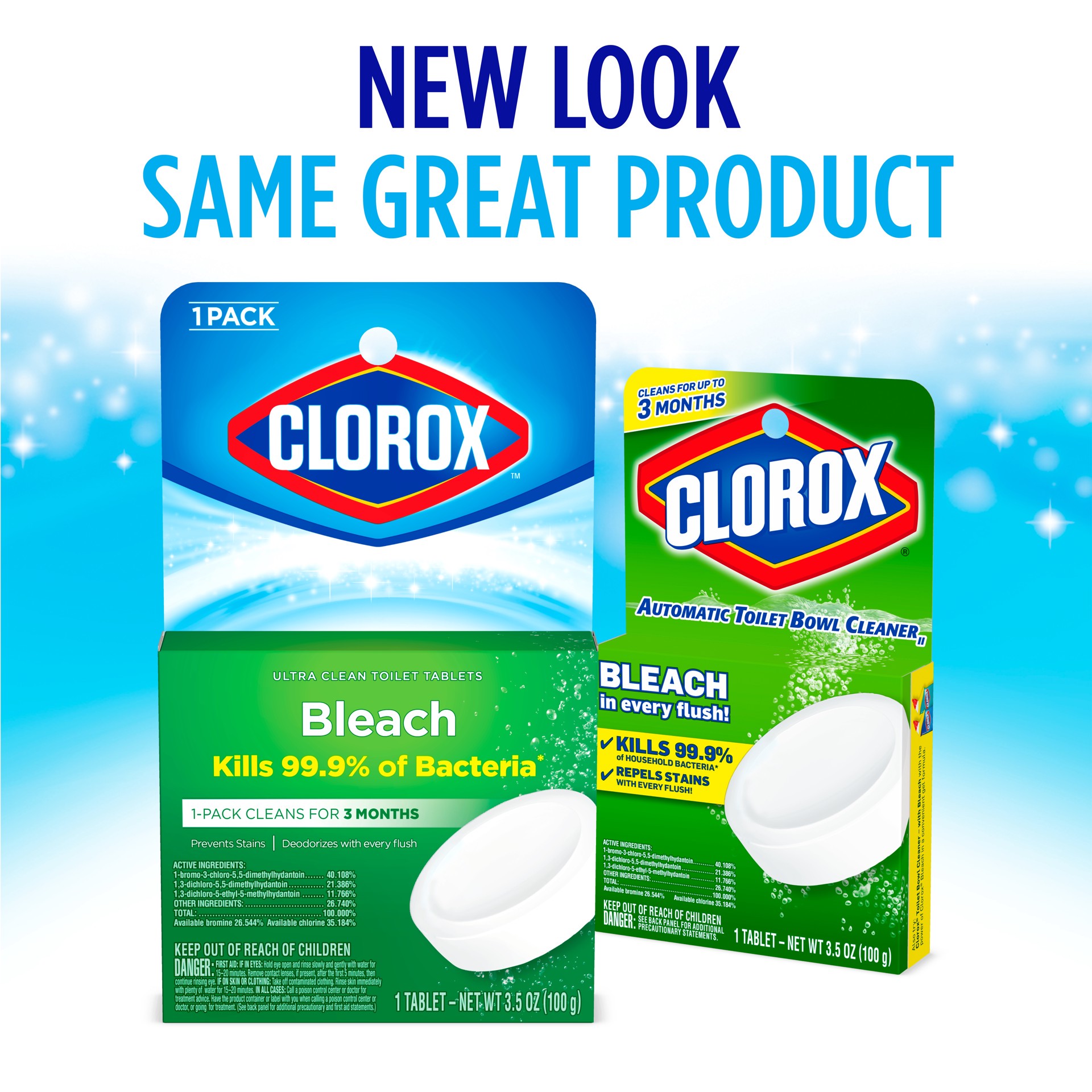 slide 3 of 5, Clorox™ Ultra Clean Toilet Tablets Bleach – 3.5 Ounces, 1 Count, 3.5 oz