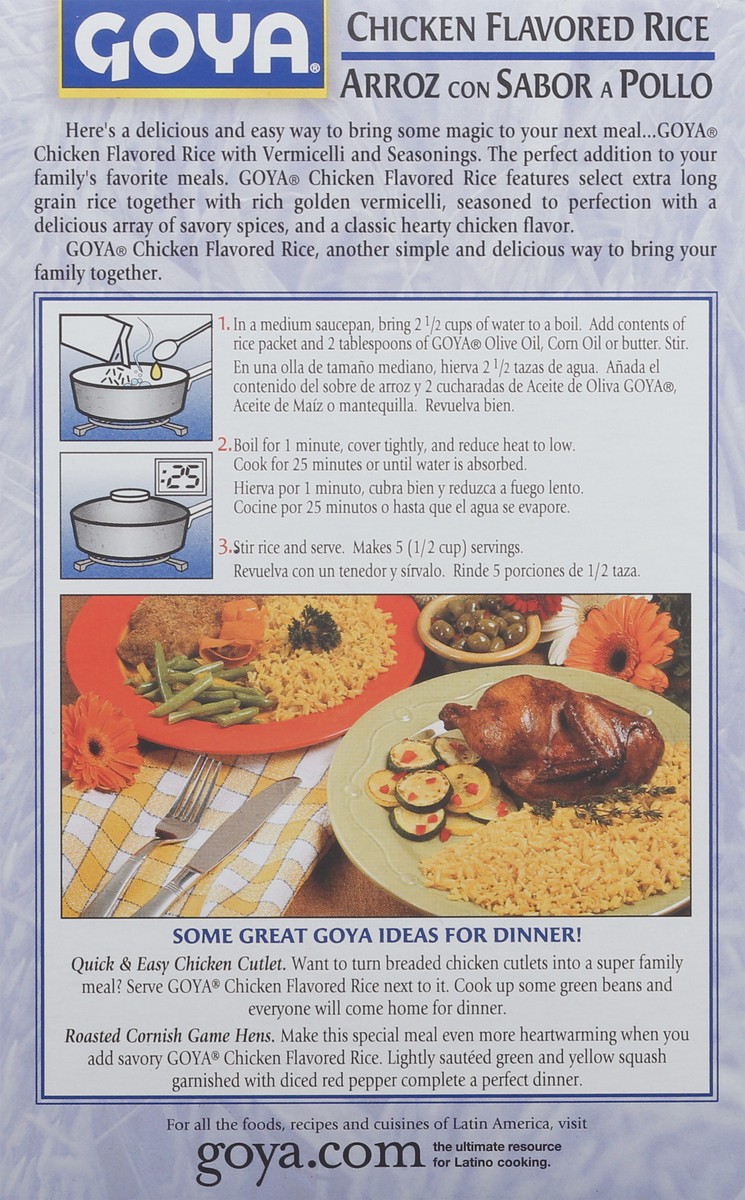 slide 4 of 12, Goya Chicken Flavored Rice with Vermicelli & Seasoning 7 oz, 7 oz