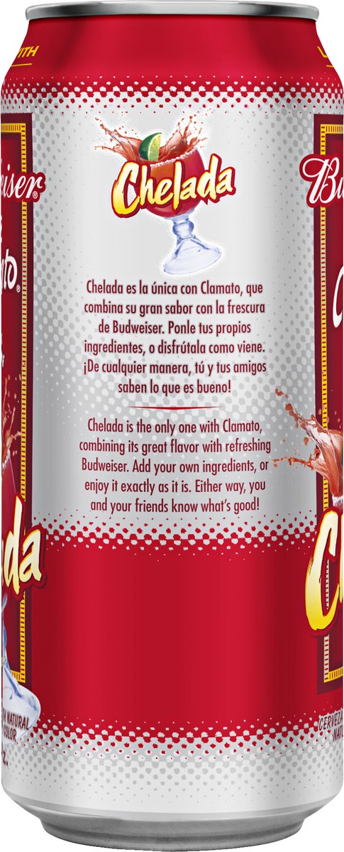 slide 6 of 7, Budweiser & Clamato Chelada Beer 16 oz, 4 ct; 16 oz