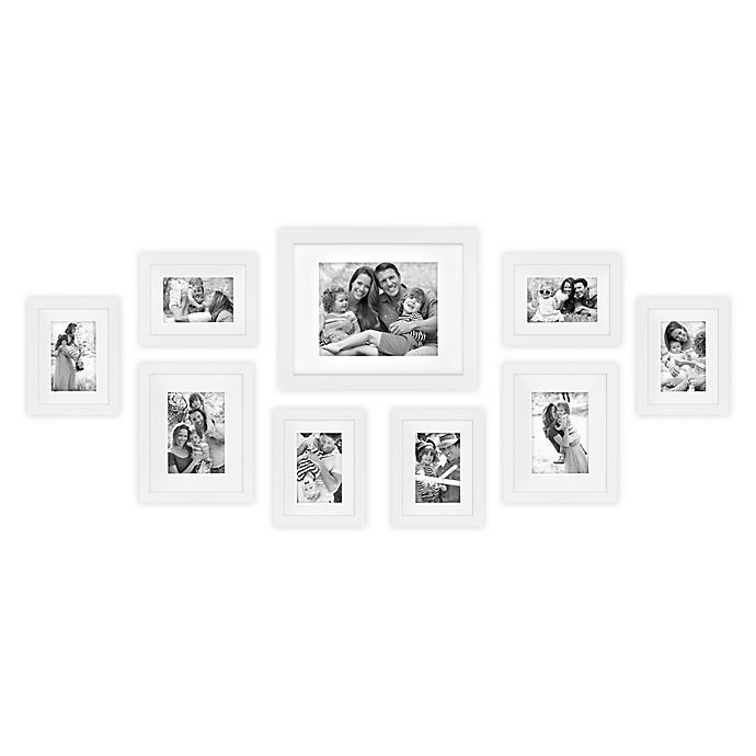 slide 1 of 2, SALT Gallery Picture Frame Set - White, 9 ct