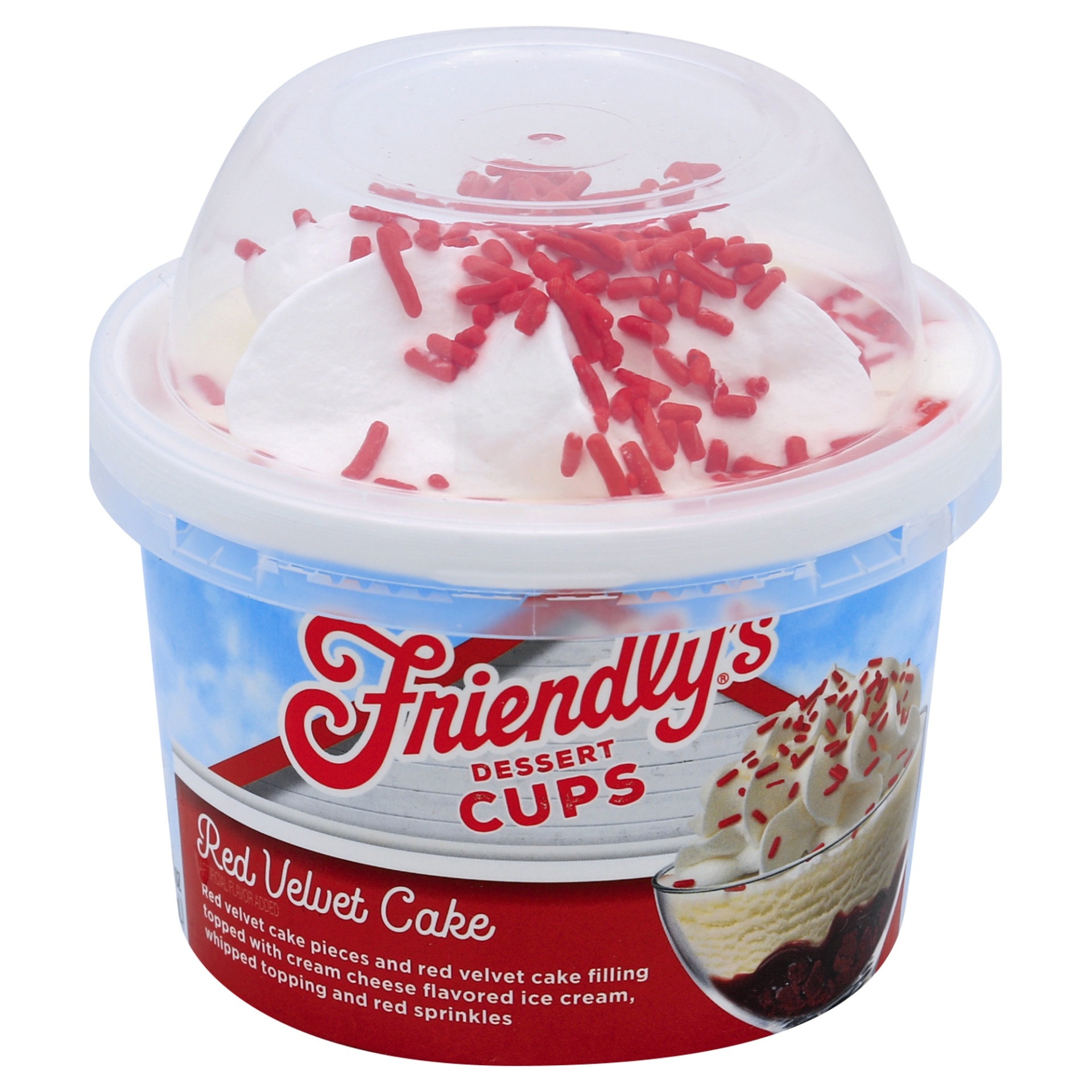 slide 1 of 1, Friendly's Dessert Cups - Red Velvet Cake, 8.5 oz