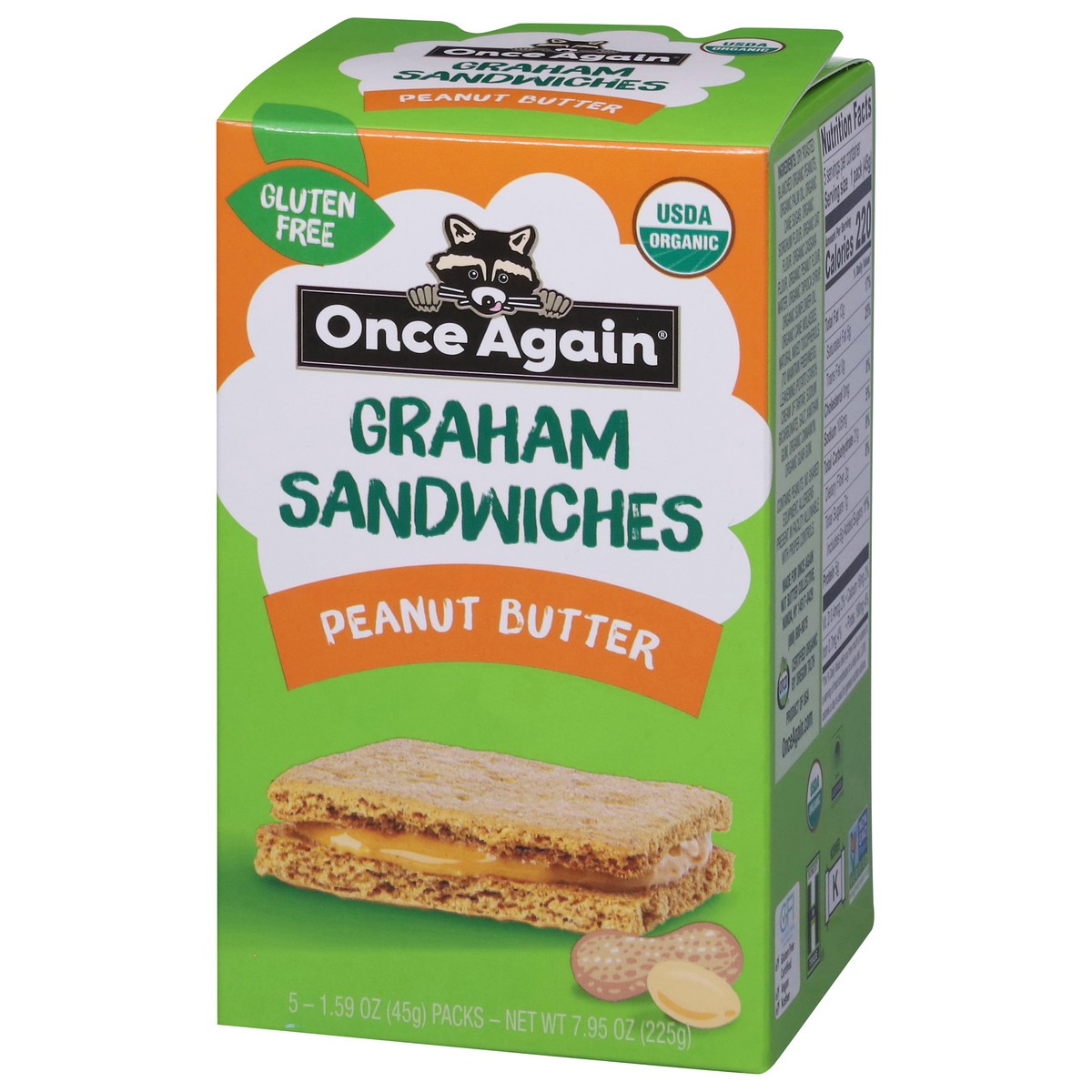 slide 8 of 13, Once Again Peanut Butter Graham Sandwiches 5 - 1.59 oz Packs, 5 ct