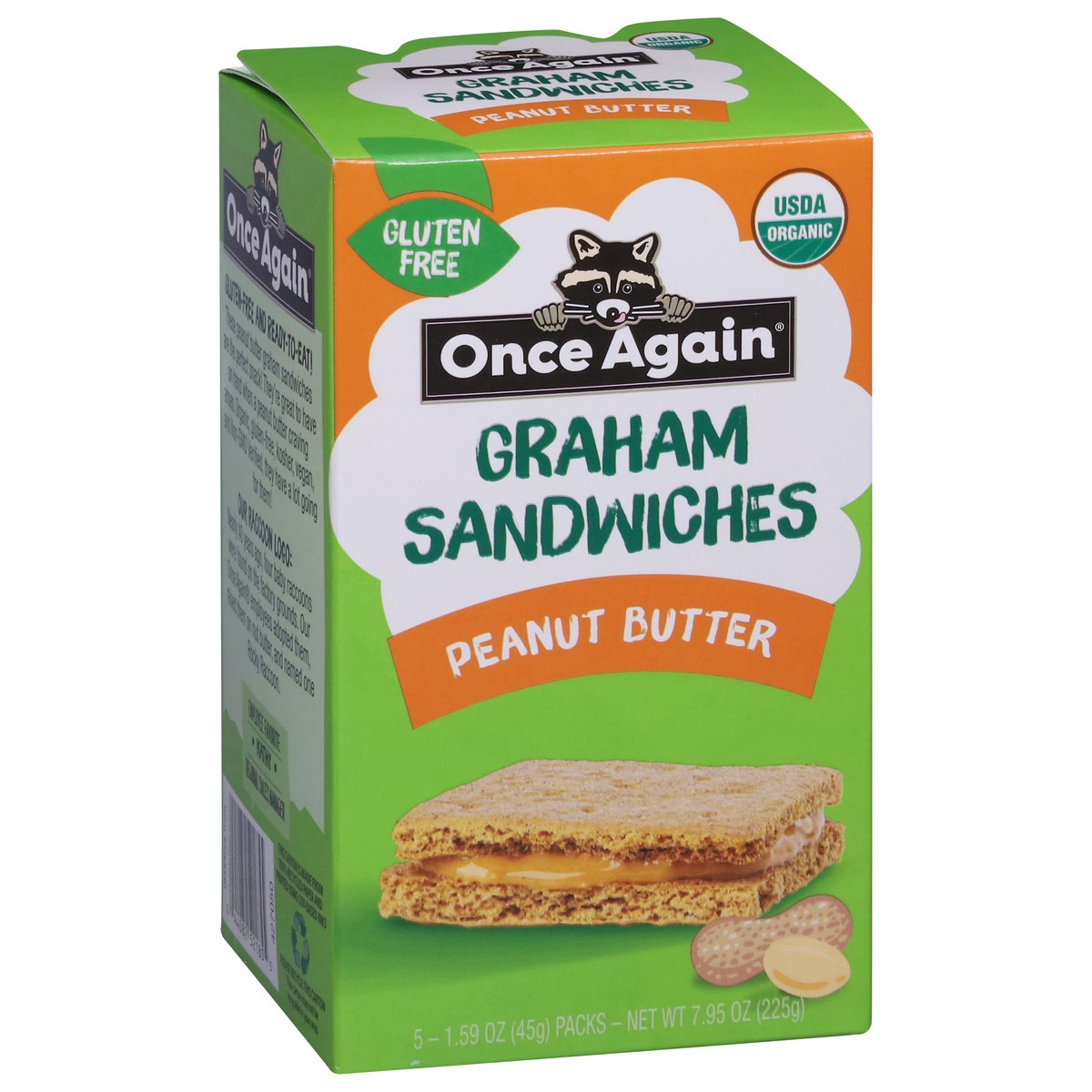 slide 4 of 13, Once Again Peanut Butter Graham Sandwiches 5 - 1.59 oz Packs, 5 ct