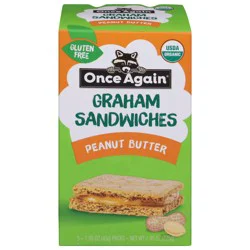 Once Again Peanut Butter Graham Sandwiches 5 - 1.59 oz Packs