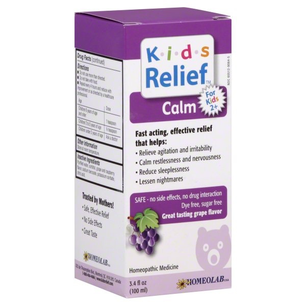 slide 1 of 1, Homeolab Kids Relief Calm, 3.4 fl oz