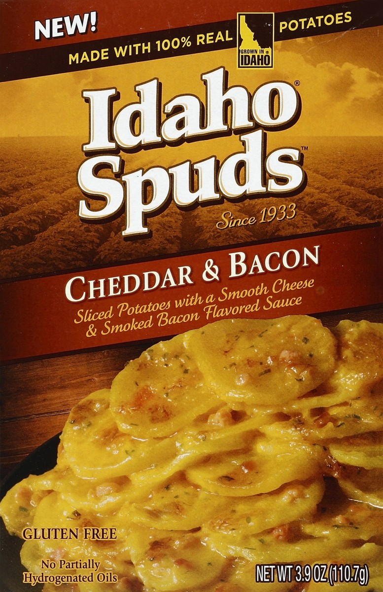 slide 5 of 6, Idaho Spuds Potatoes, Cheddar & Bacon, 3.9 oz