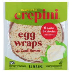 Crepini Egg Wraps with Cauliflower - 12 ea