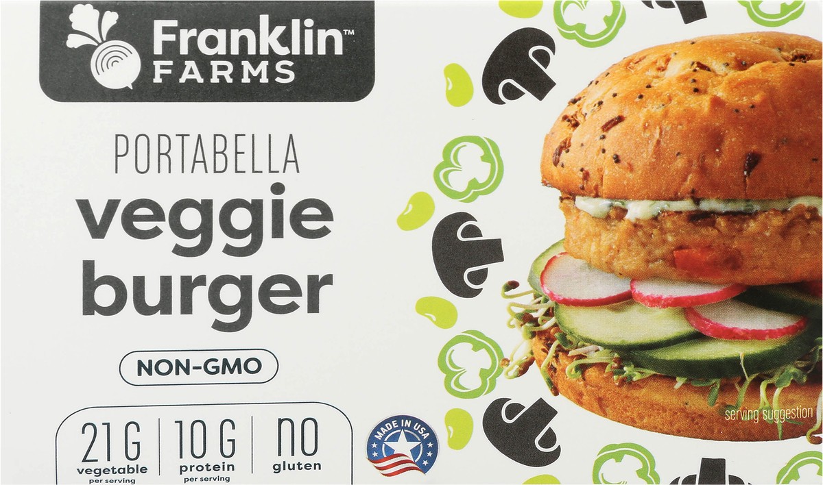 slide 4 of 6, Franklin Farms Frank Farms Portaballa Veggie Burger, 10 oz