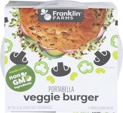 Franklin Farms Portabella Veggie Burger 4 Patties