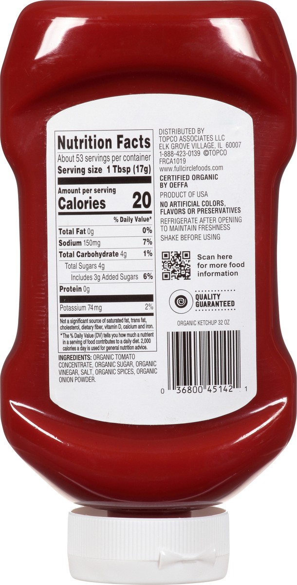 slide 7 of 15, Full Circle Market Organic Tomato Ketchup 32 oz, 32 oz