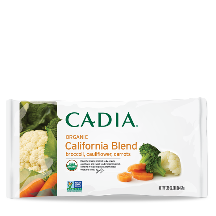 slide 1 of 1, Cadia Frozen Organic California Vegetable Blend, 16 oz