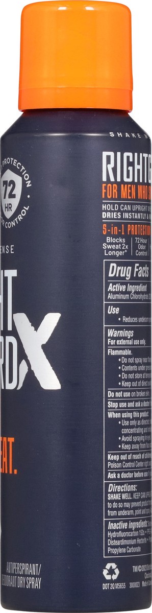 slide 8 of 13, Right Guard Xtreme Defense Fragrance Free Dry Spray, 3.8 oz