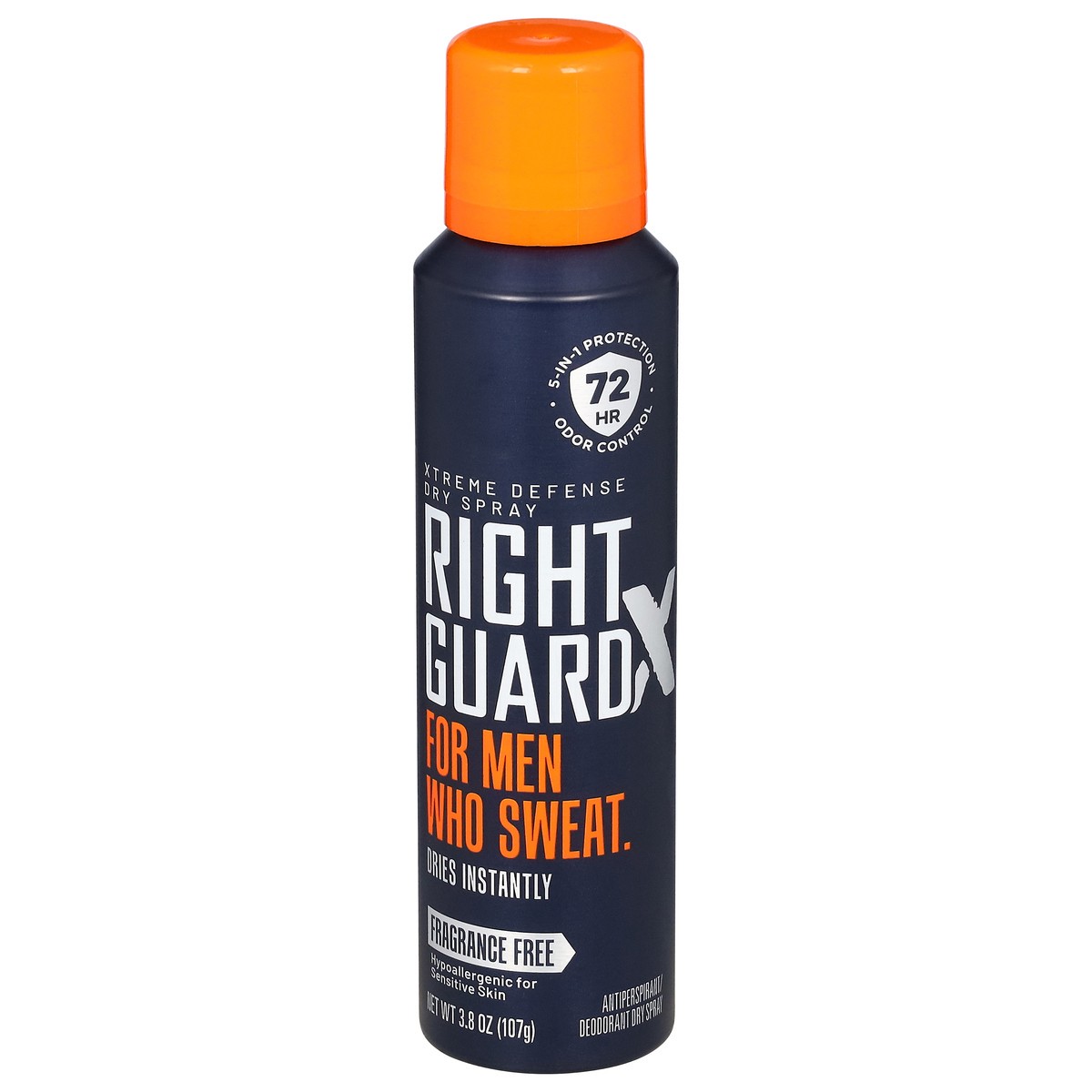 slide 3 of 13, Right Guard Xtreme Defense Fragrance Free Dry Spray, 3.8 oz