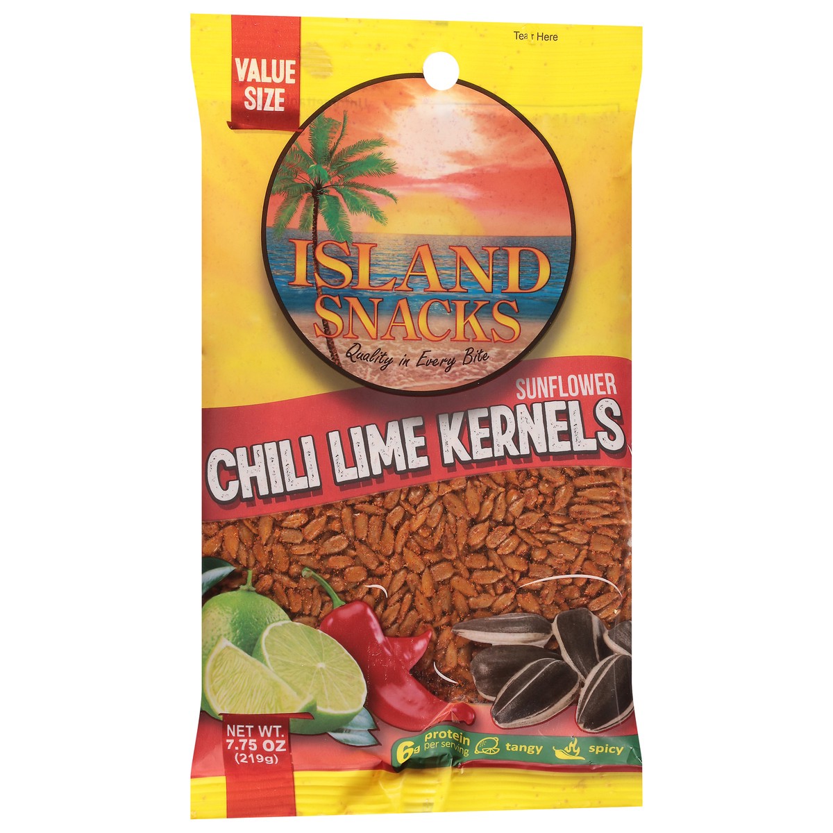 slide 13 of 13, Island Snacks Sunflower Chili Lime Kernels Value Size 7.75 oz, 7.75 oz