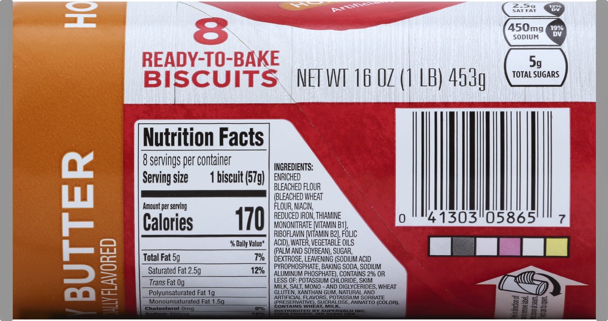 slide 5 of 6, Essential Everyday Flaky Biscuits, Honey Butter, Jumbo, 8 ct