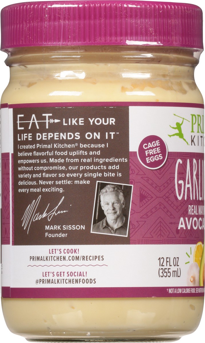 slide 9 of 13, Primal Kitchen Garlic Aioli Mayonnaise 12 fl oz, 12 oz