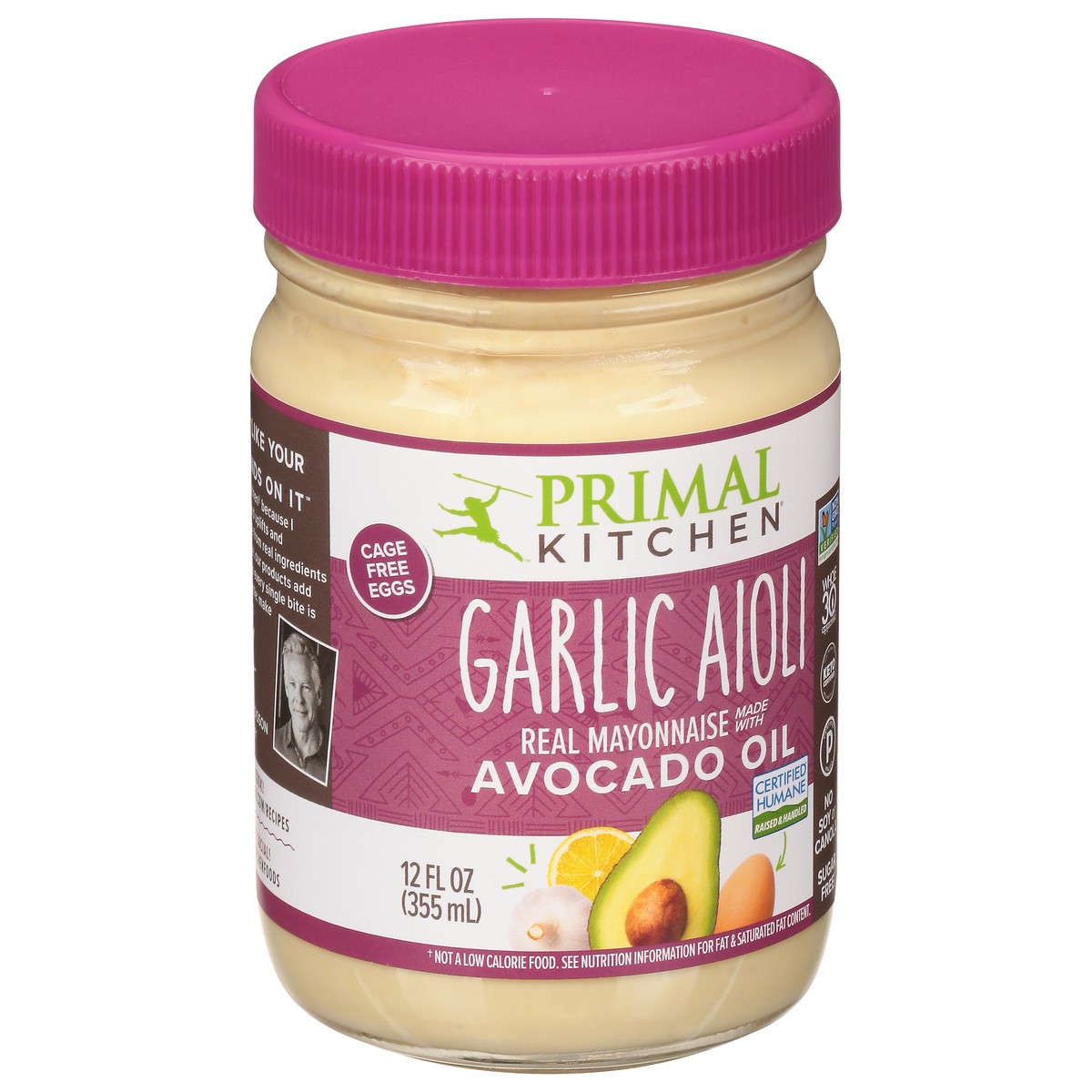 slide 13 of 13, Primal Kitchen Garlic Aioli Mayonnaise 12 fl oz, 12 oz