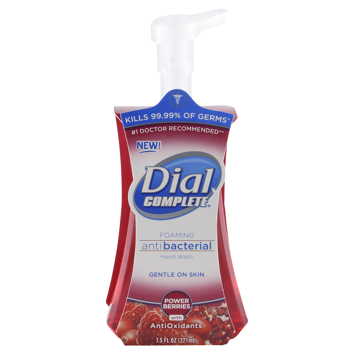 slide 1 of 7, Dial Complete Cranberry Foaming Antibacterial Hand Wash, 7.5 oz