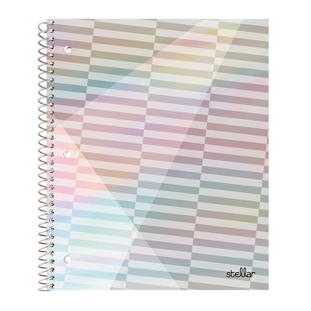 slide 1 of 1, Office Depot Brand Stellar Notebook, 10-1/2'' X 8-1/2'', Wide Ruled, 160 Pages (80 Sheets), Rainbow, 80 ct