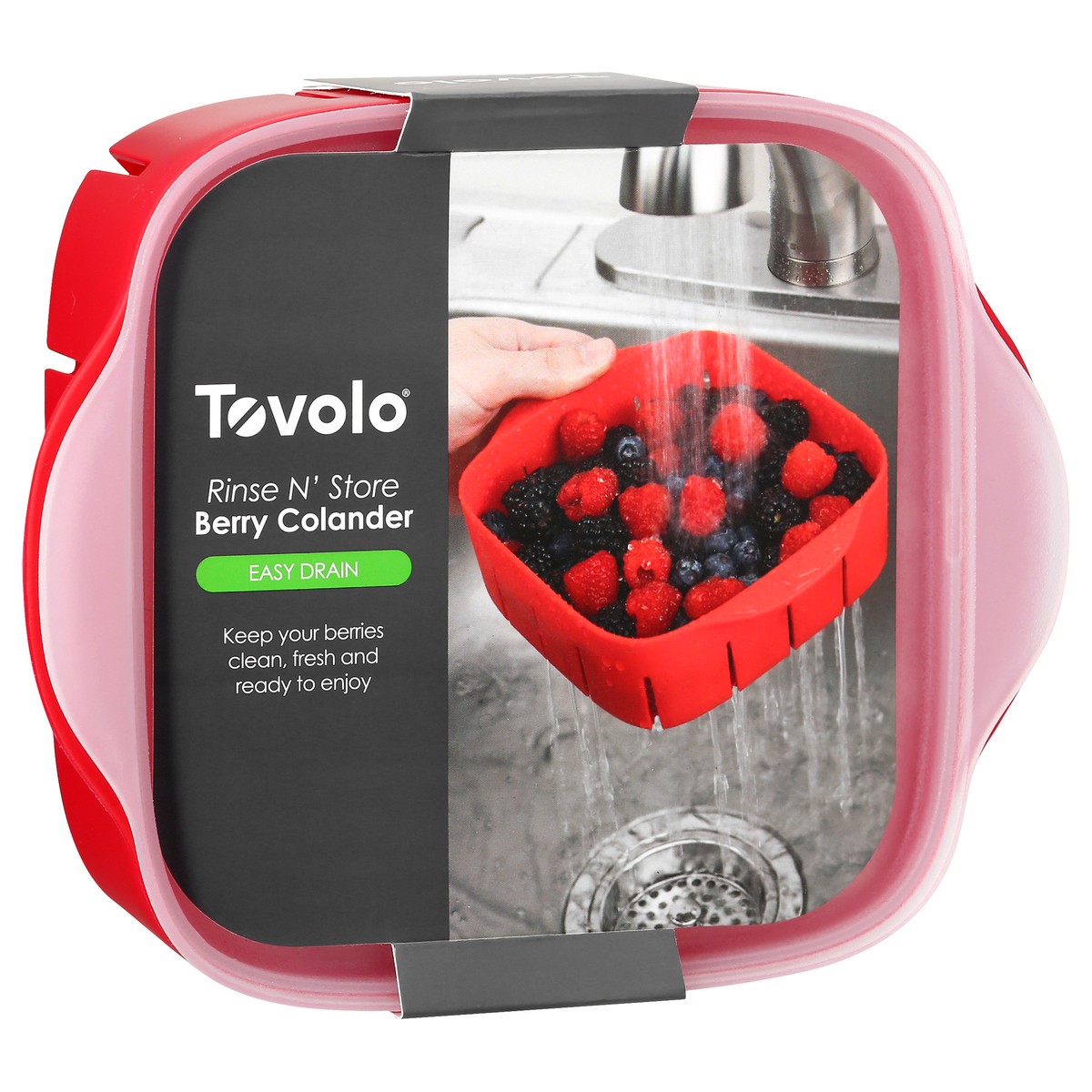 slide 2 of 9, Tovolo Rinse & Store Colander, 1 ct