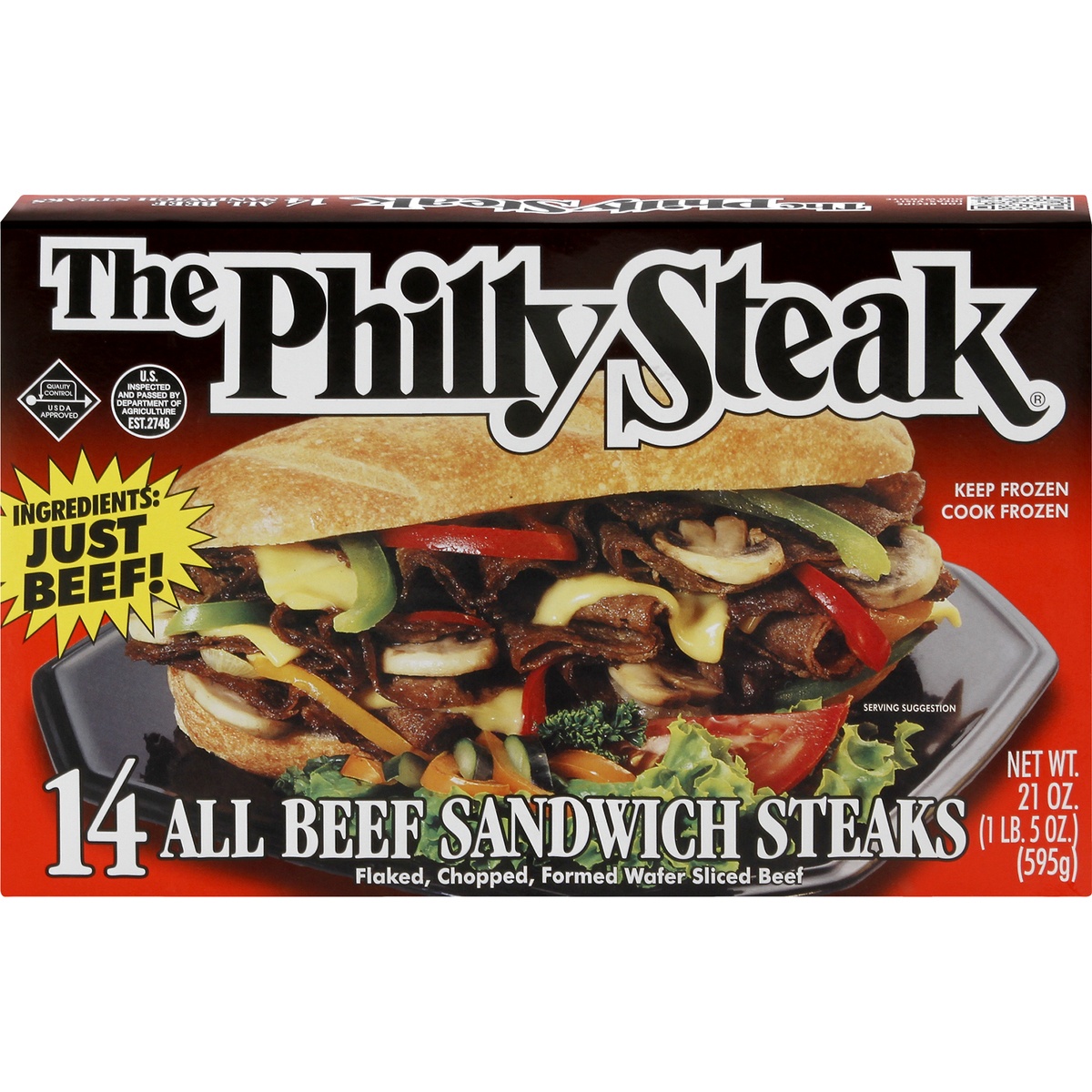 slide 1 of 1, The Philly Steak - 21 Oz, 21 oz