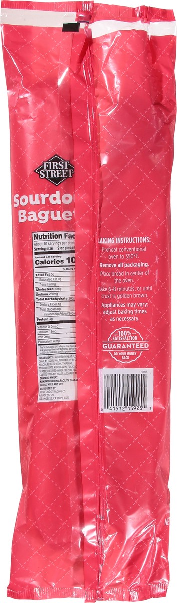 slide 7 of 13, First Street Sourdough Baguette, 21 oz