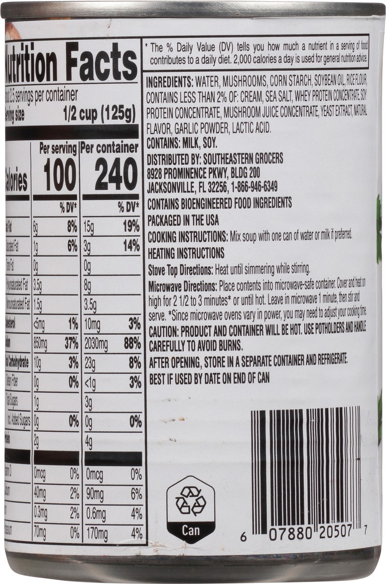 slide 9 of 13, SE Grocers  Naturally Better Cream Of Mushroom, 10.5 oz
