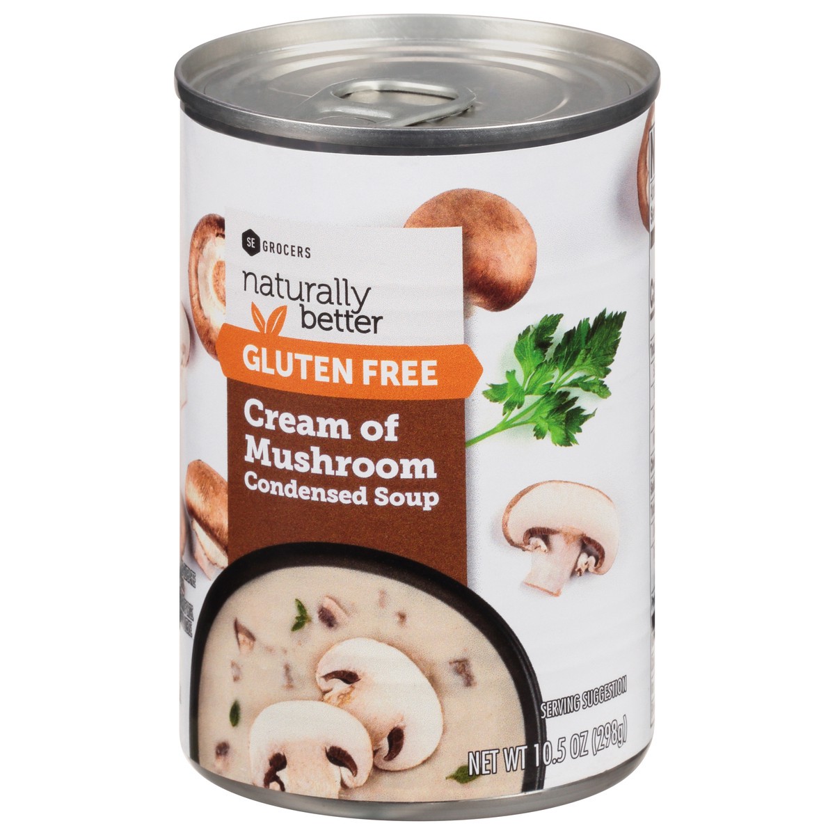 slide 5 of 13, SE Grocers  Naturally Better Cream Of Mushroom, 10.5 oz