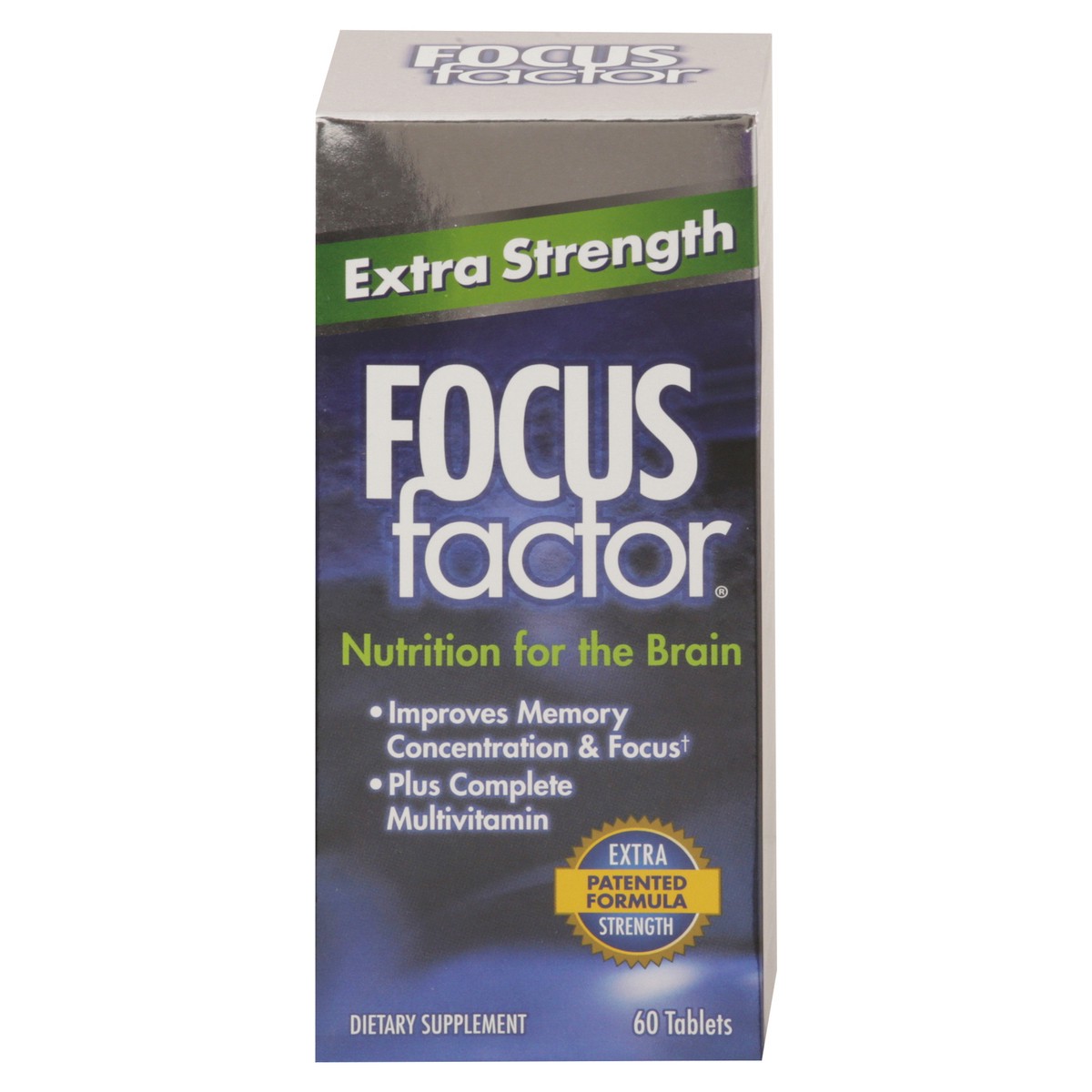 slide 1 of 6, Focus Factor Extra Strength Nutrition for the Brain 60 Tablets, 60 ct