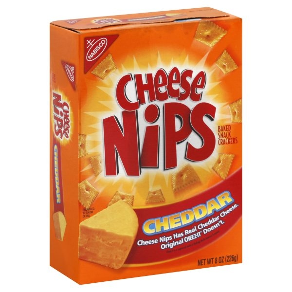 slide 1 of 4, Cheese Nips Cheddar Baked Snack Crackers, 8 oz