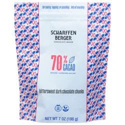 Scharffen Berger Bittersweet Dark Chocolate Chunks Chocolate Maker 7 oz
