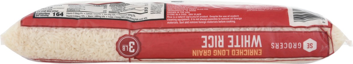 slide 3 of 9, SE Grocers Long Grain White Ric, 3 lb