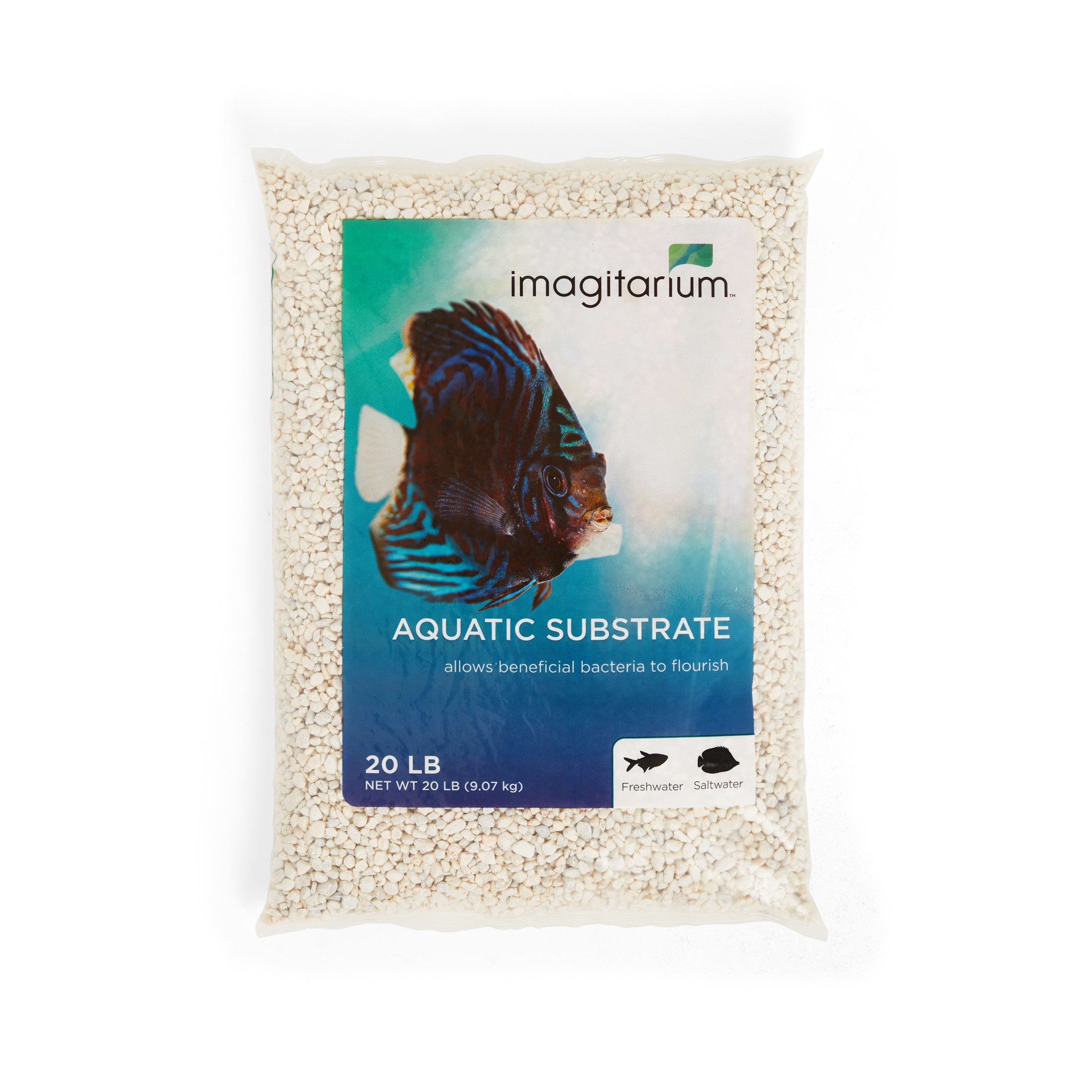 slide 1 of 1, Imagitarium Mini White Aquarium Gravel, 20 lb