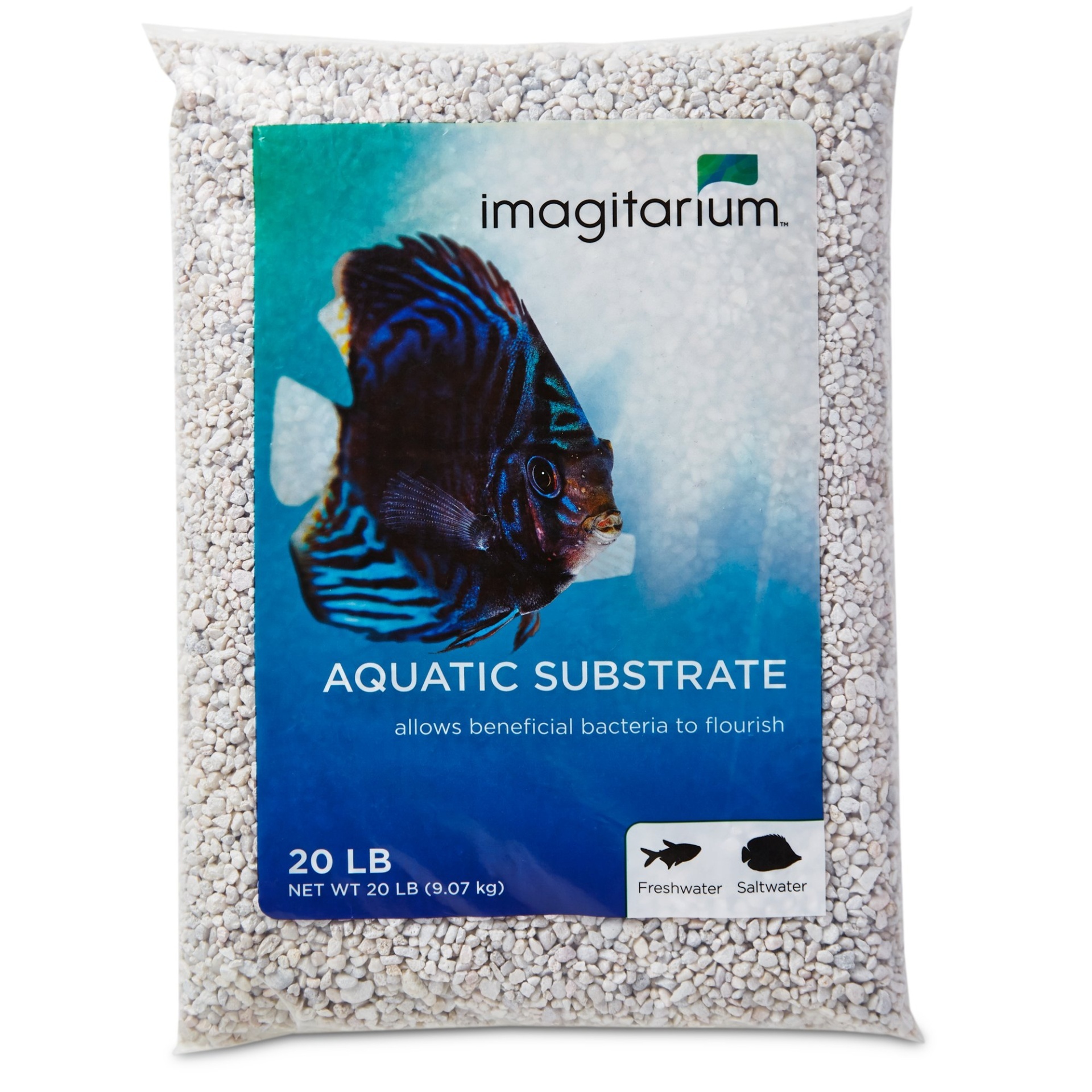 slide 1 of 1, Imagitarium Mini White Aquarium Gravel, 20 lb