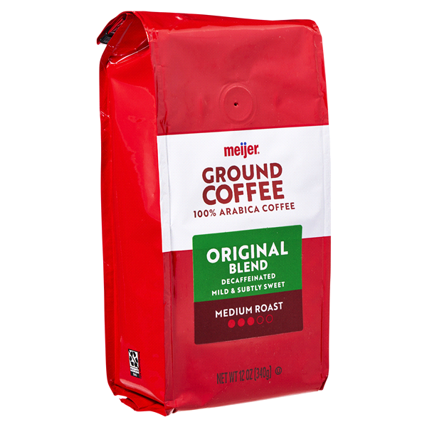 slide 8 of 29, Meijer Original Decaf Ground Coffee - 12 oz, 12 oz