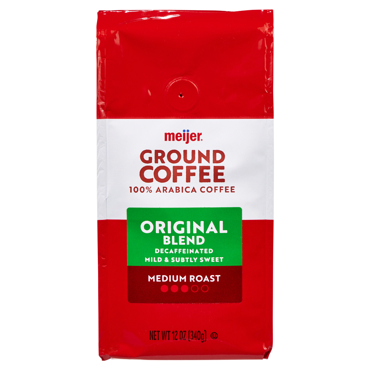 slide 1 of 29, Meijer Original Decaf Ground Coffee - 12 oz, 12 oz