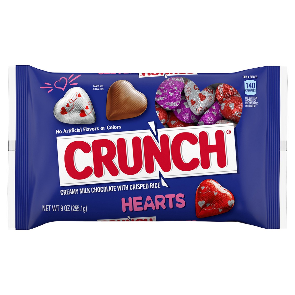 slide 1 of 10, Crunch Valentine's Hearts, 9 oz