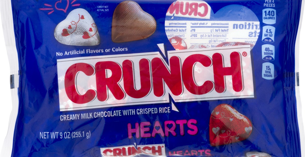 slide 9 of 10, Crunch Valentine's Hearts, 9 oz