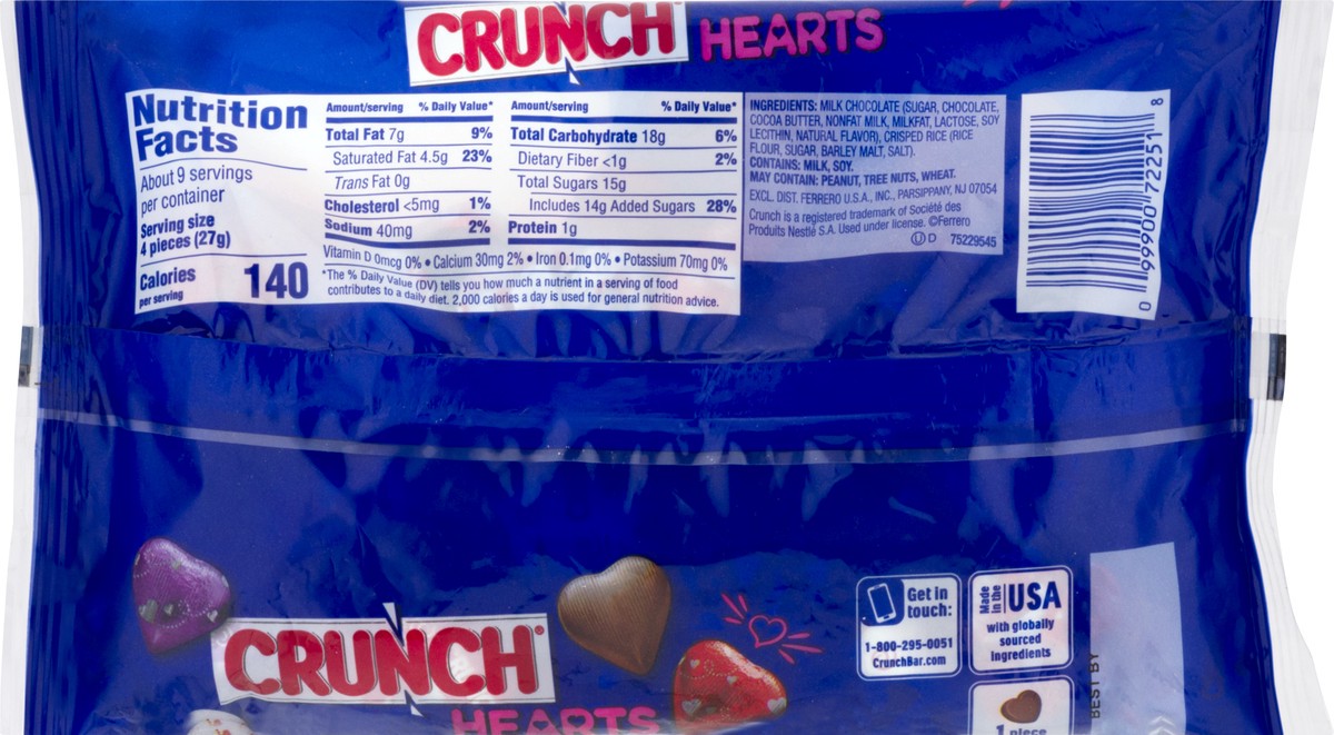 slide 10 of 10, Crunch Valentine's Hearts, 9 oz