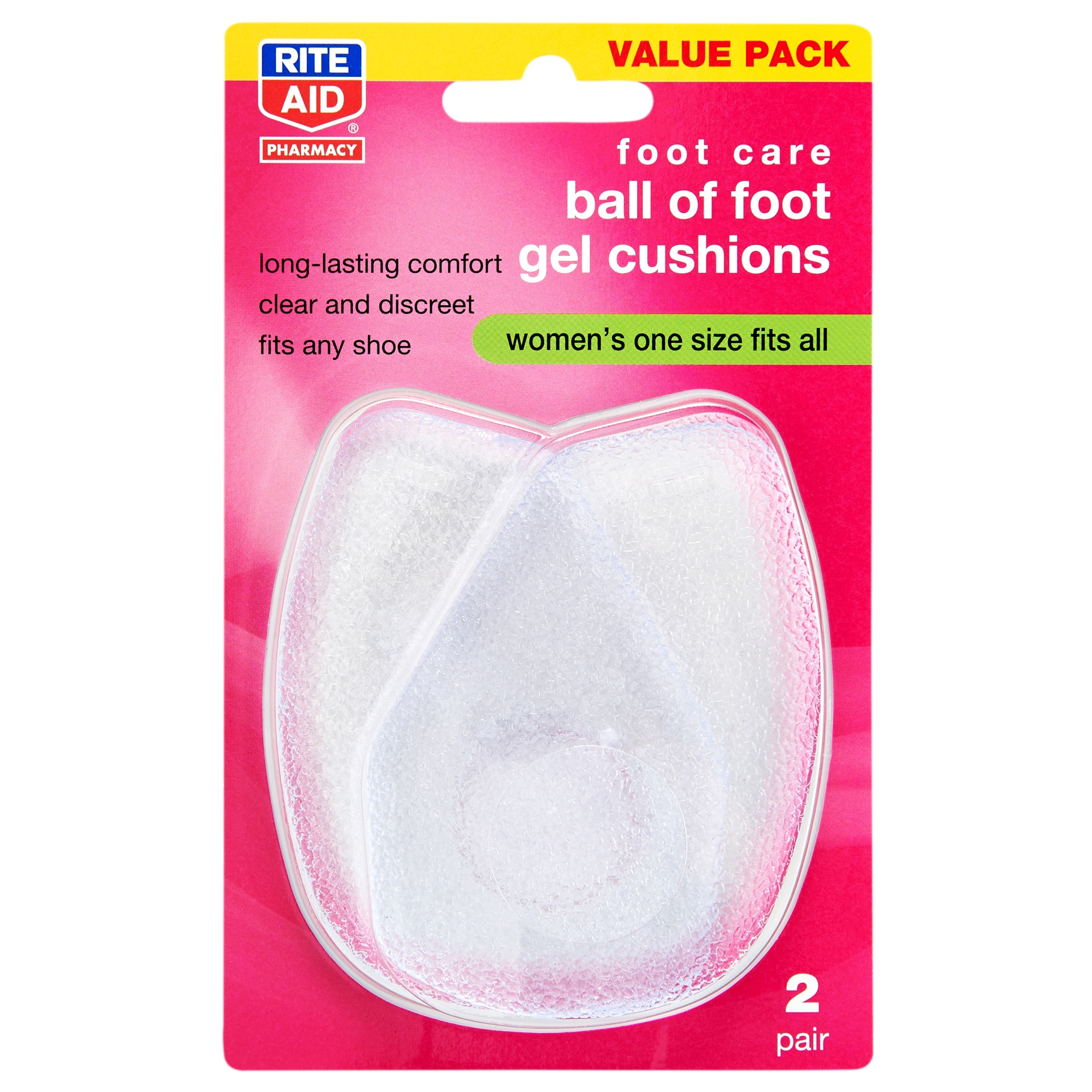 slide 1 of 1, Rite Aid Ra Ball Of Foot Cush 1Pr, 2 ct