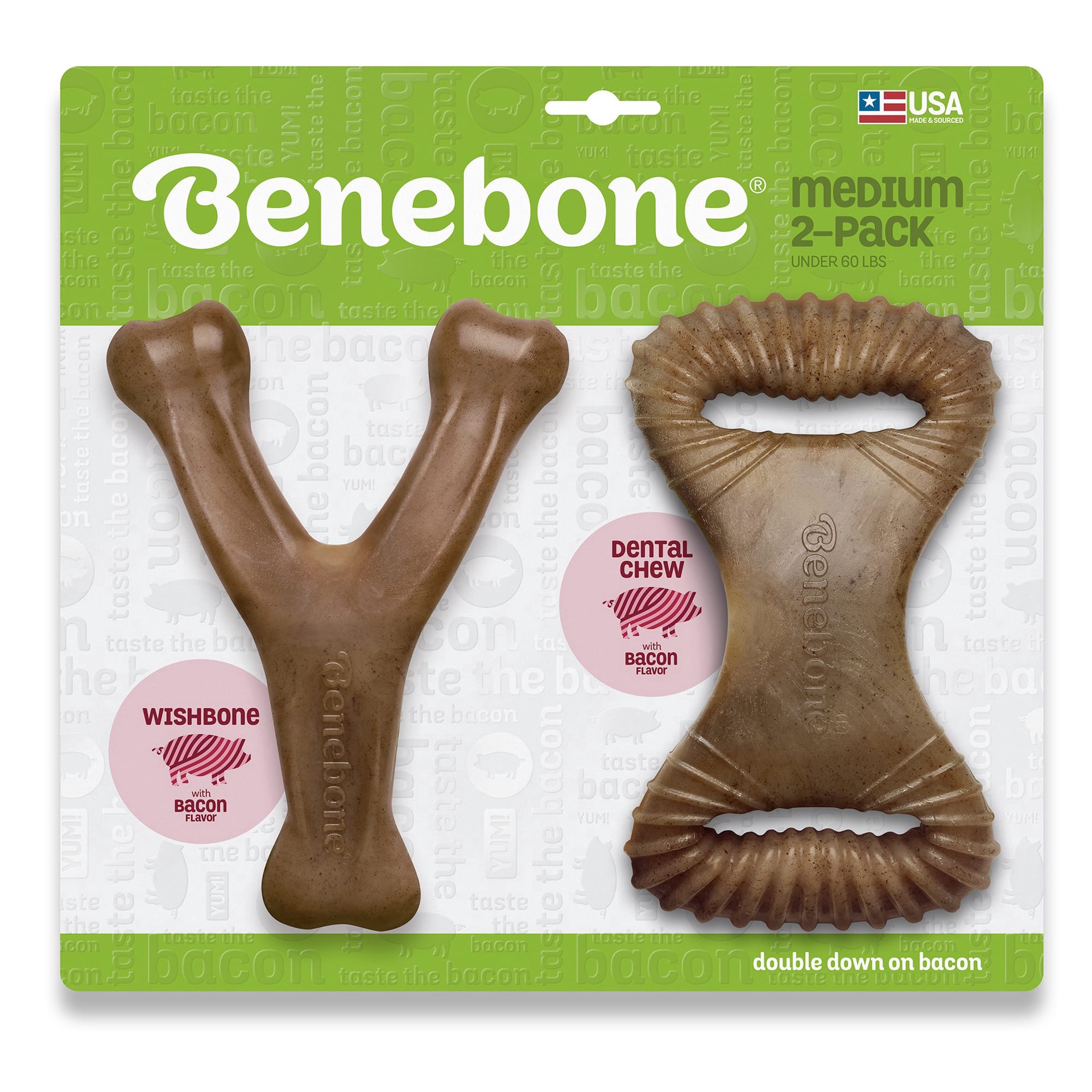 slide 1 of 1, Benebone Med Maplestick & Zaggler Bacon, 1 ct