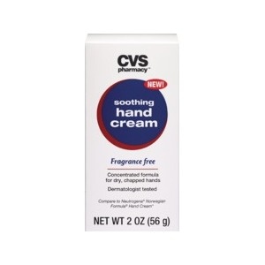 slide 1 of 1, CVS Pharmacy Soothing Hand Cream, Fragrance Free, 2 oz; 56 gram