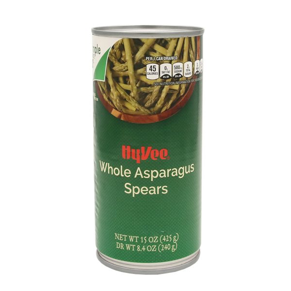 slide 1 of 1, Hy-Vee Whole Asparagus Spears - 15 oz, 15 oz