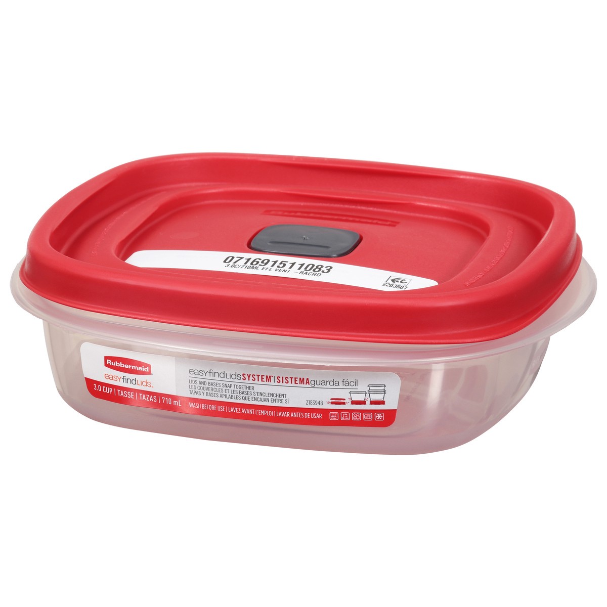 slide 7 of 12, Rubbermaid EasyFindLids 3.0 Cup Container 1 ea, 1 ct