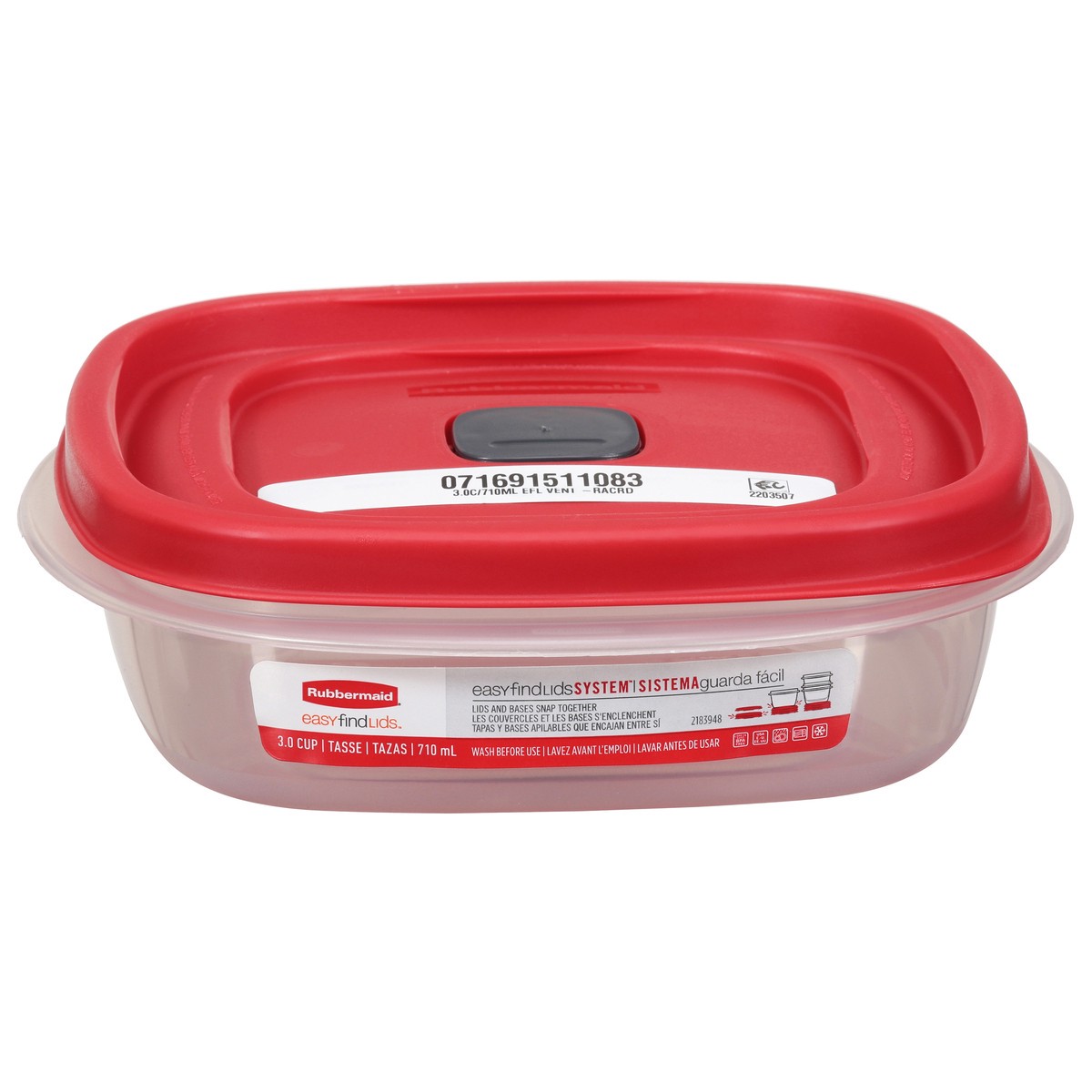 slide 5 of 12, Rubbermaid EasyFindLids 3.0 Cup Container 1 ea, 1 ct