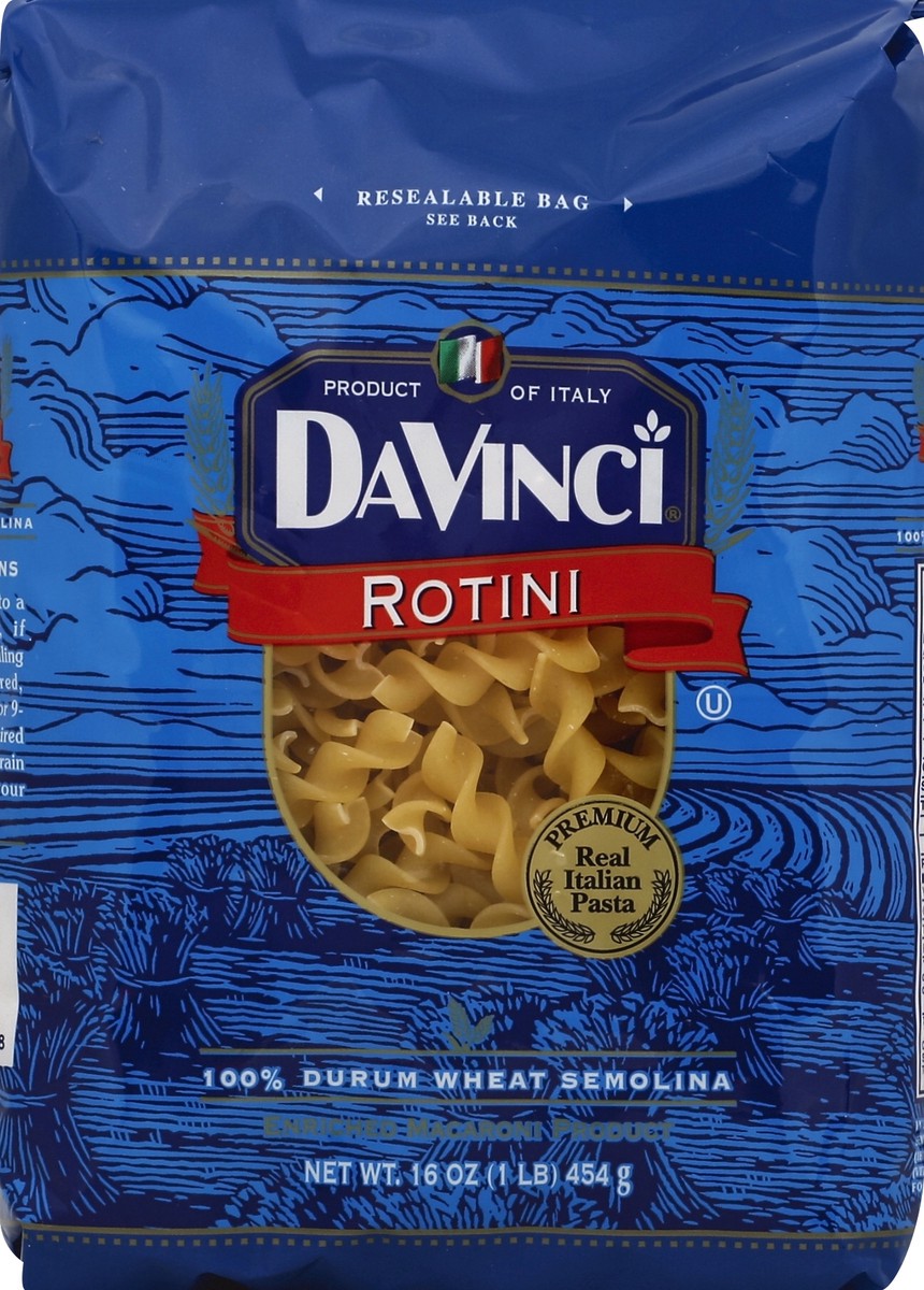 slide 5 of 5, Davinci Rotini, 16 oz