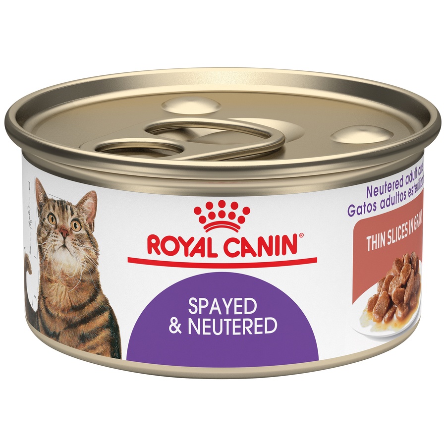 slide 1 of 7, Royal Canin Adult Spayed/Neutered Canned Cat Food, 3 oz