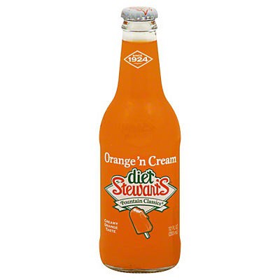 slide 1 of 1, Stewart's Diet Orange Cream Soda - 12 oz, 12 oz