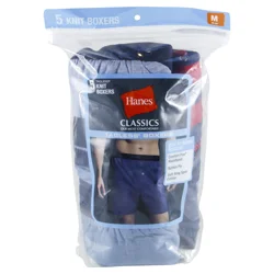 Hanes Ultimate Tagless Knit Boxers (5 Pack)