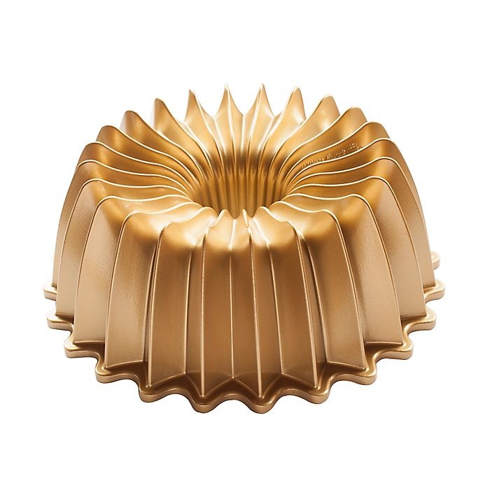 slide 1 of 3, Nordic Ware Premier Gold Brilliant Bundt Pan - Gold, 1 ct